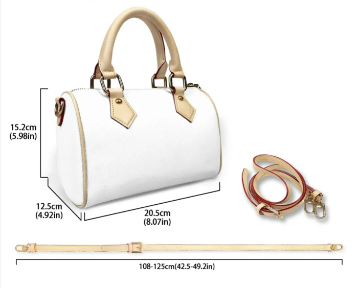 Classic Barrel-Shaped PU Leather Handbag